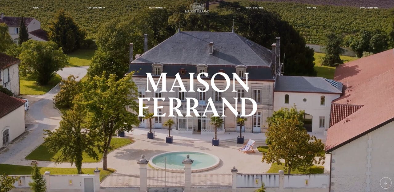 Maison Ferrand just launched its new website!
